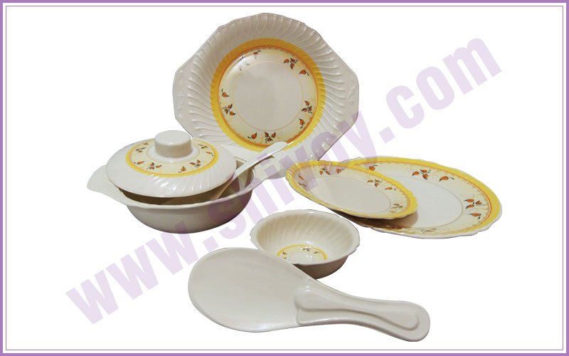 melamine dinner sets - melamine catering crockery - plastic crockery - home gift crockery - plastic catering products manufacturers exporters in india punjab ludhiana