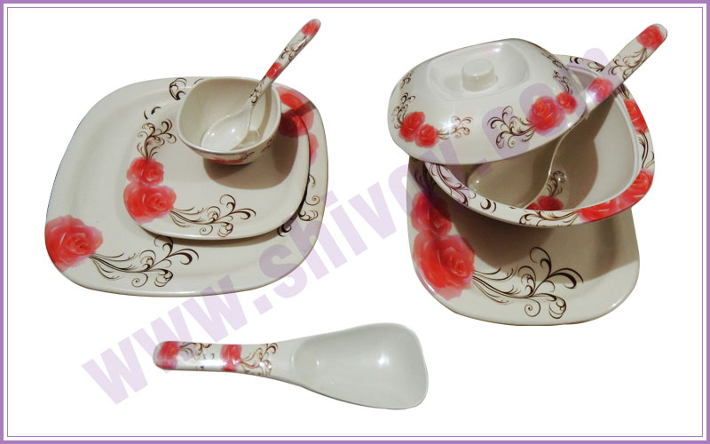 melamine dinner sets - melamine catering crockery - plastic crockery - home gift crockery - plastic catering products manufacturers exporters in india punjab ludhiana